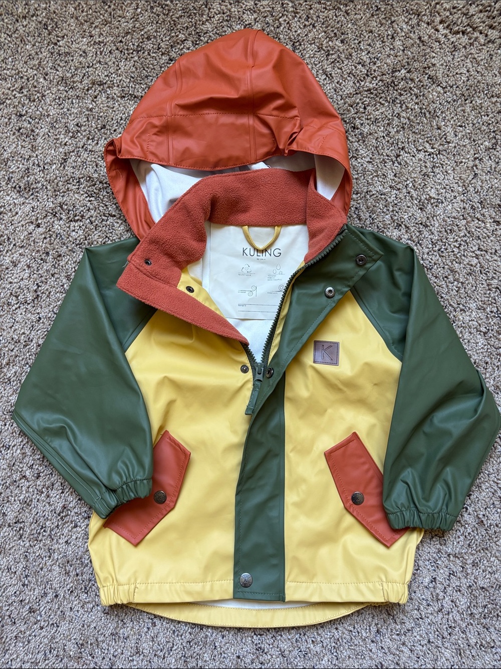 Kuling colorblock rain jacket